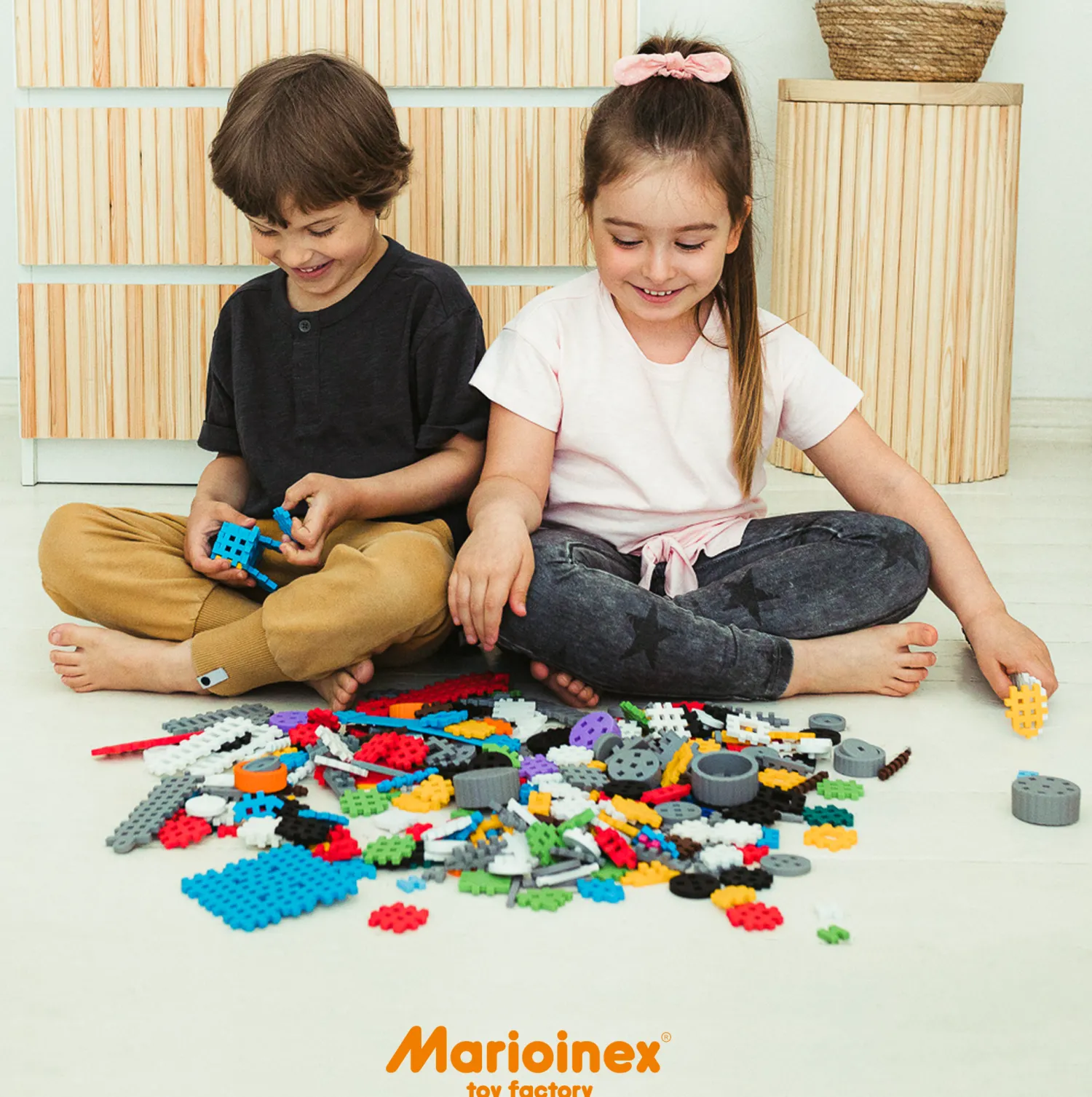Marioinex Klocki waffle MINI Konstruktor Expert 141 szt.