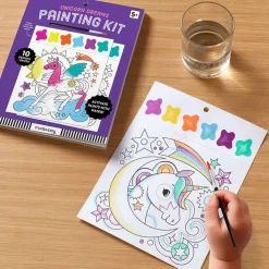 Mudpuppy Kolorowanka akwarelowa z pędzelkiem Sen jednorożca 5+