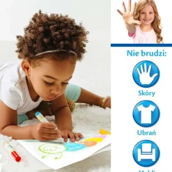 Crayola Kolorowanka dla dzieci i 4 niebrudzące magiczne flamastry Color Wonder Mess Free Księżniczki Disneya 3+