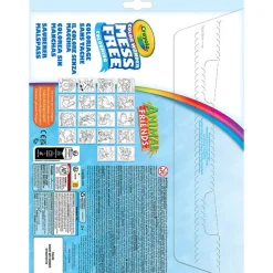 Crayola Kolorowanka dla dzieci i 4 niebrudzące magiczne flamastry Color Wonder Mess Free Animal Friends 3+