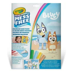Crayola Kolorowanka dla dzieci i 4 niebrudzące magiczne flamastry Color Wonder Mess Free Bluey 3+