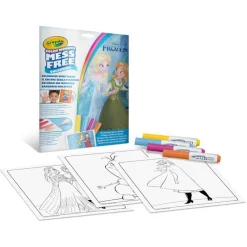 Crayola Kolorowanka dla dzieci i 4 niebrudzące magiczne flamastry Color Wonder Mess Free Kraina Lodu 3+