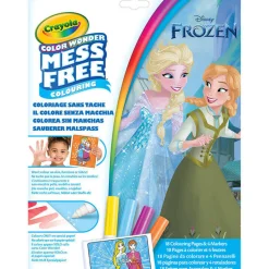 Crayola Kolorowanka dla dzieci i 4 niebrudzące magiczne flamastry Color Wonder Mess Free Kraina Lodu 3+
