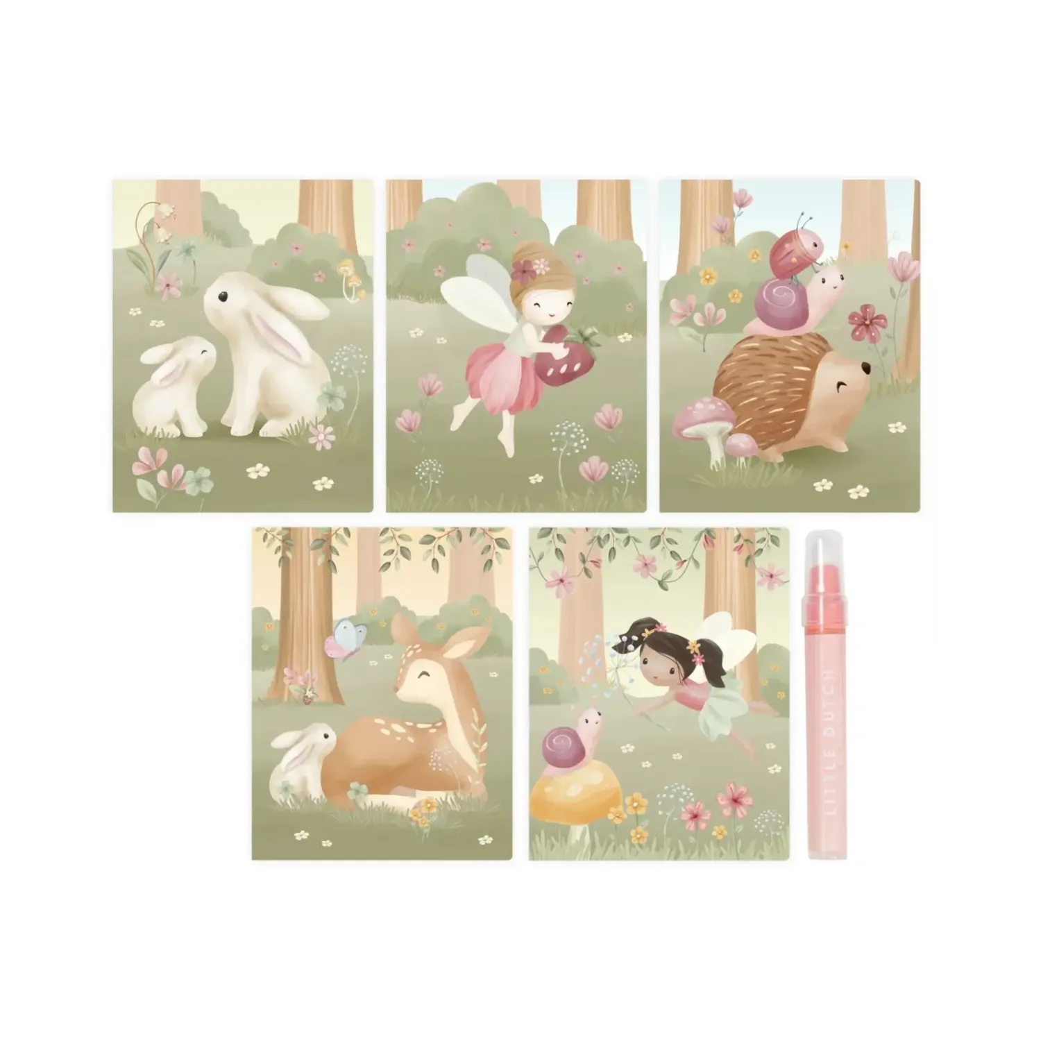 Little Dutch Kolorowanka wodna Rosa & Friends