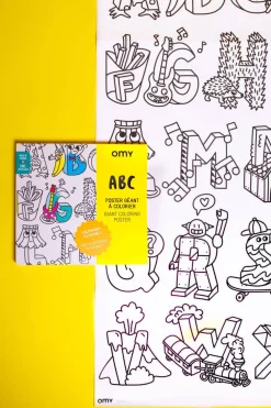 OMY Kolorowanka 100x70cm ALFABET