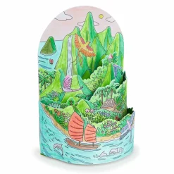 Djeco Kolorowanki 3D - Na szczycie mojej wyspy