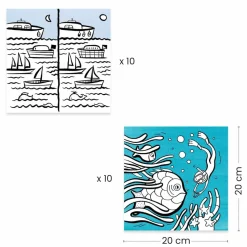 Djeco Kolorowanki z grami OCEAN
