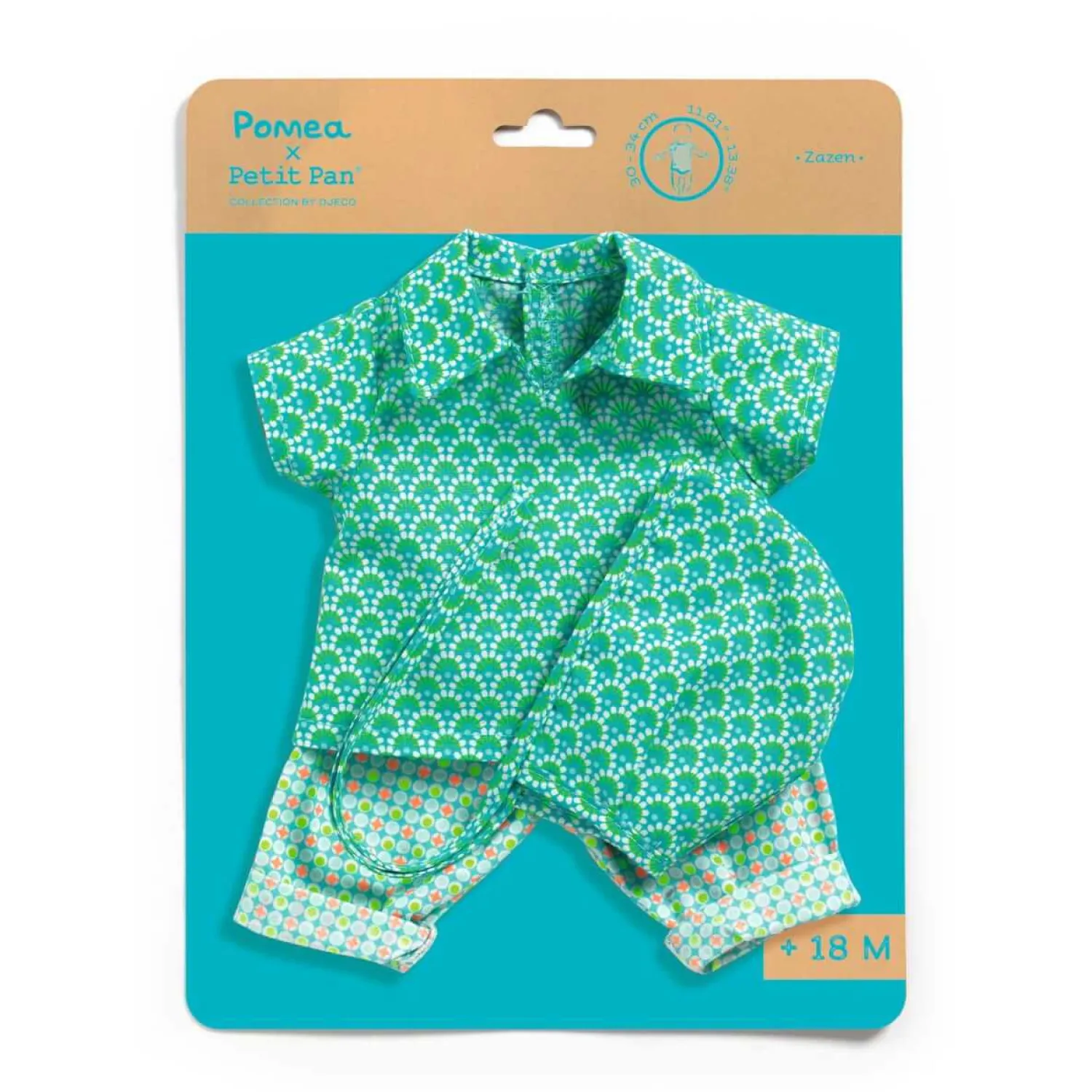 Djeco Komplet ubrań 3 elementy PETIT PAN & POMEA IV