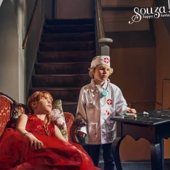 Souza! Kostium doktora lekarza zestaw z opaską i akcesoriami 4-7 lat