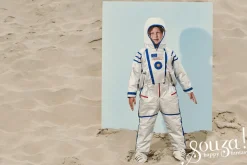 Souza! Kostium kombinezon astronauty srebrny
