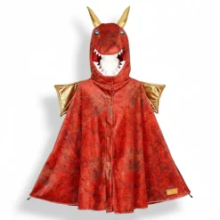 Souza! Kostium peleryna z kapturem - maską czerwony smok Red dragon, 4-7 lat