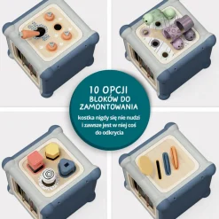 TOPBRIGHT Kostka edukacyjna 10w1 Mistrz motoryki małej, 1+