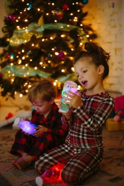 Glo Pals Kostki sensoryczne świecące w wodzie edycja świąteczna - zabawka kąpielowa, kolor zielony
