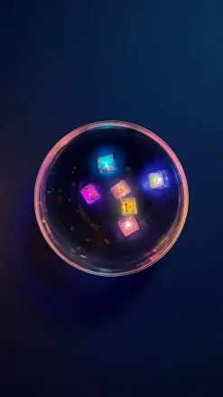 Glo Pals Kostki sensoryczne świecące w wodzie 6szt. - Wróżki