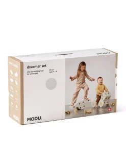 MODU Kreatywne klocki rozwijające motorykę dużą, Dreamer kit 12 in 1 - Sand Grey, Honey Yellow