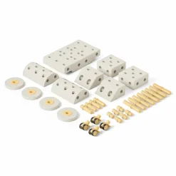 MODU Kreatywne klocki rozwijające motorykę dużą, Dreamer kit 12 in 1 - Sand Grey, Honey Yellow