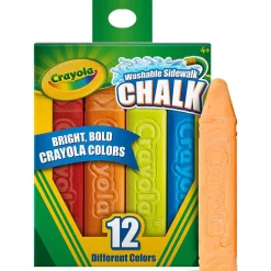 Crayola Kreda chodnikowa kolorowa, 16szt.
