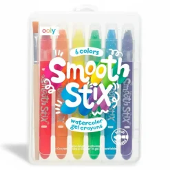 Ooly Kredki Żelowe Akwarelowe, Smooth Stix 6 szt.