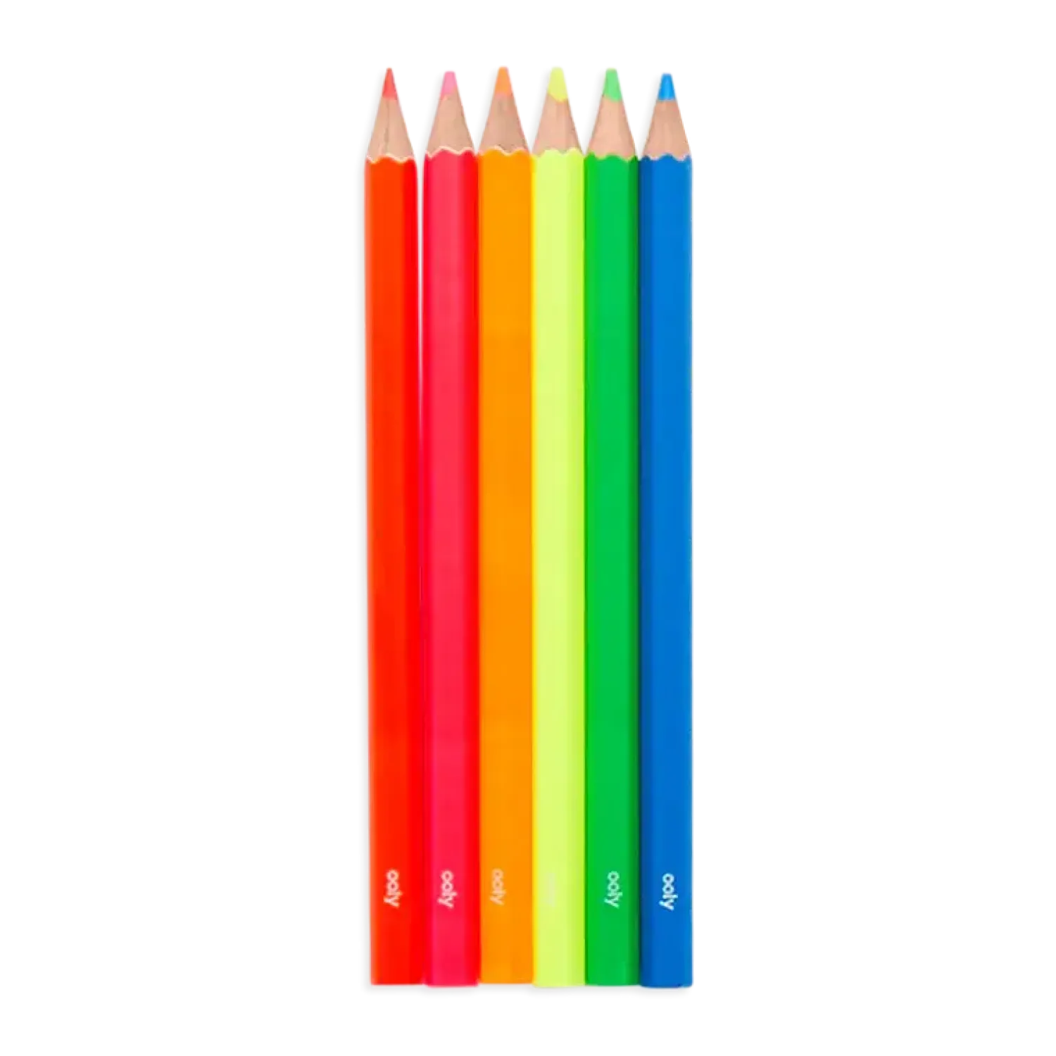 Ooly Kredki Ołówkowe Neonowe Grube - Jumbo Brights