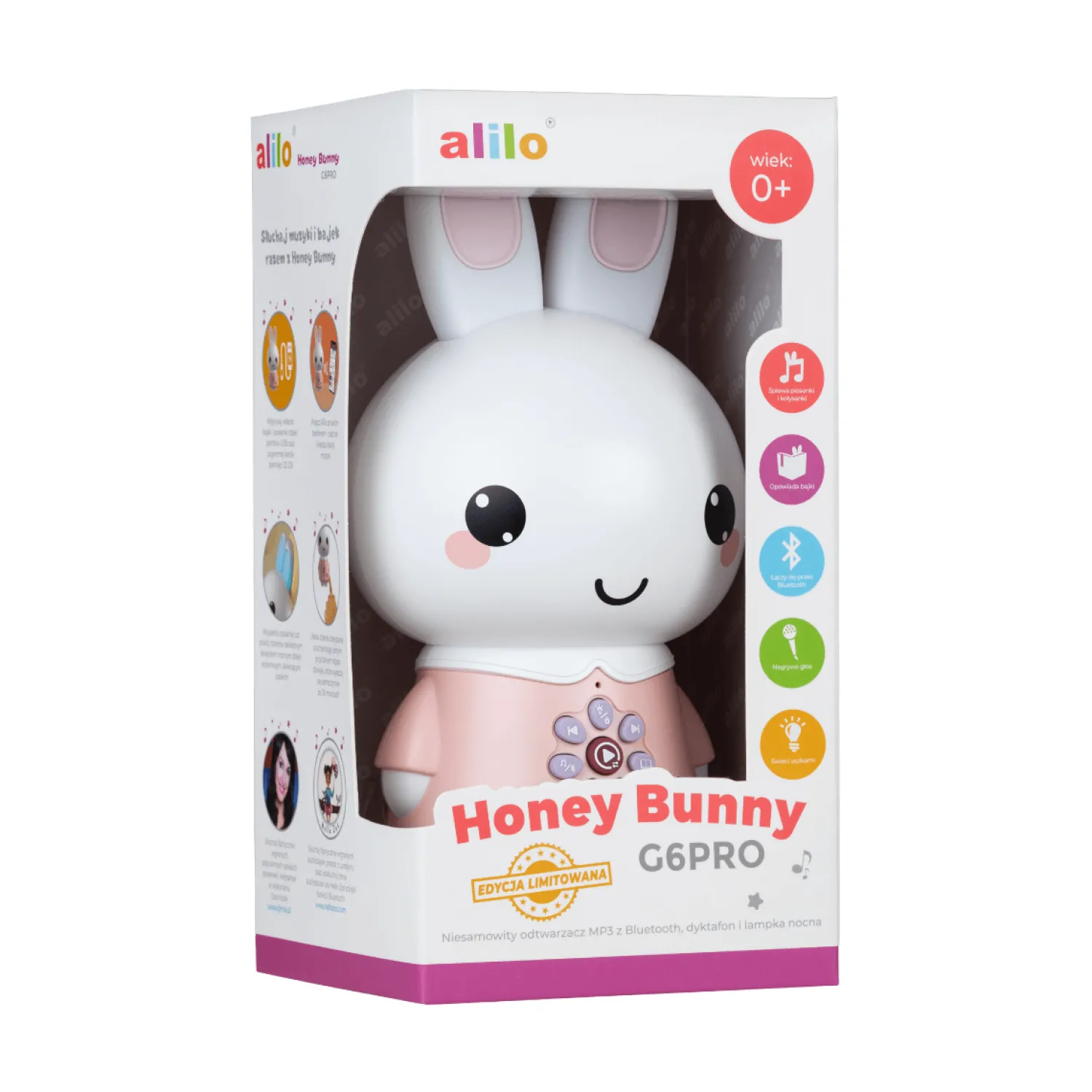 Alilo Króliczek Honey Bunny G6PRO - pudrowy róż