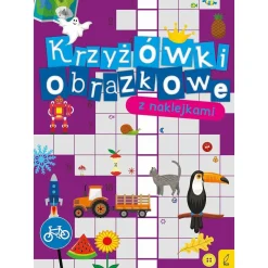 Wydawnictwo Wilga Krzyżówki obrazkowe z naklejkami