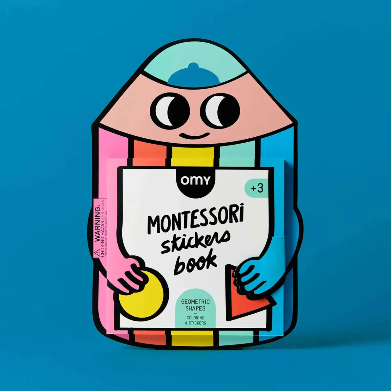 OMY Książeczka Montessori z naklejkami FIGURY I KSZTAŁTY