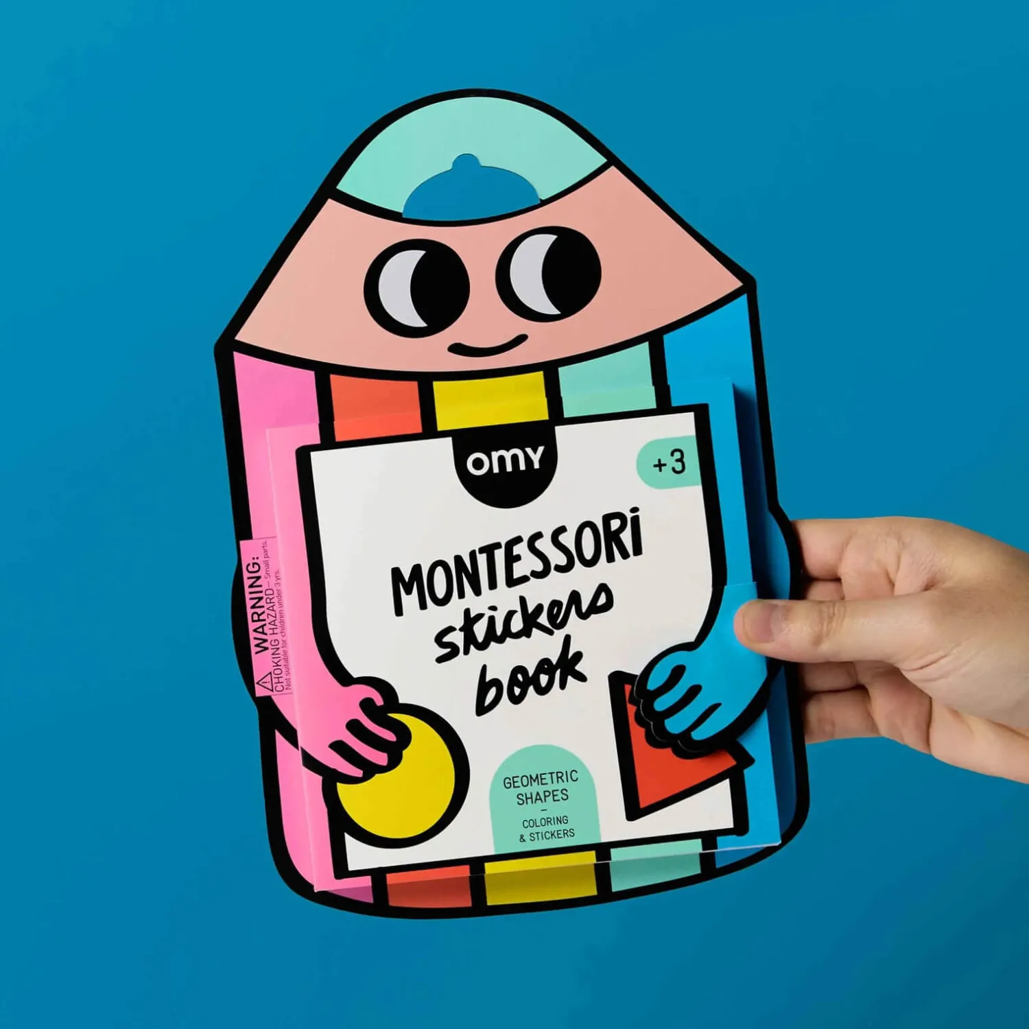 OMY Książeczka Montessori z naklejkami FIGURY I KSZTAŁTY