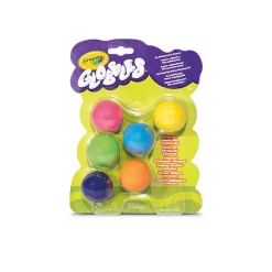 Crayola Kulki gniotki antystresowe do rzucania niebrudzące Globbles 6szt. 3+