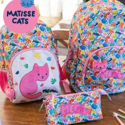 Miquelrius Kwadratowy piórnik dwukomorowy - Matisse Cat