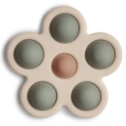 Mushie Kwiatek Press Toy - dried thyme, natural, sand