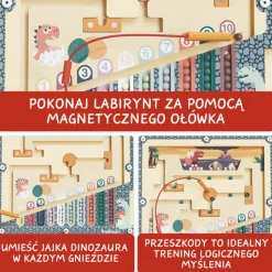 TOPBRIGHT Labirynt magnetyczny Jaja dinozaura, 3+