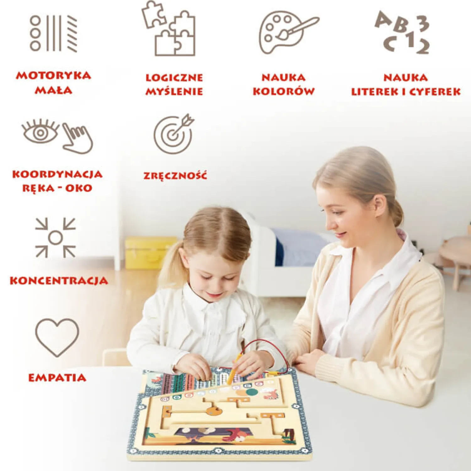 TOPBRIGHT Labirynt magnetyczny Jaja dinozaura, 3+