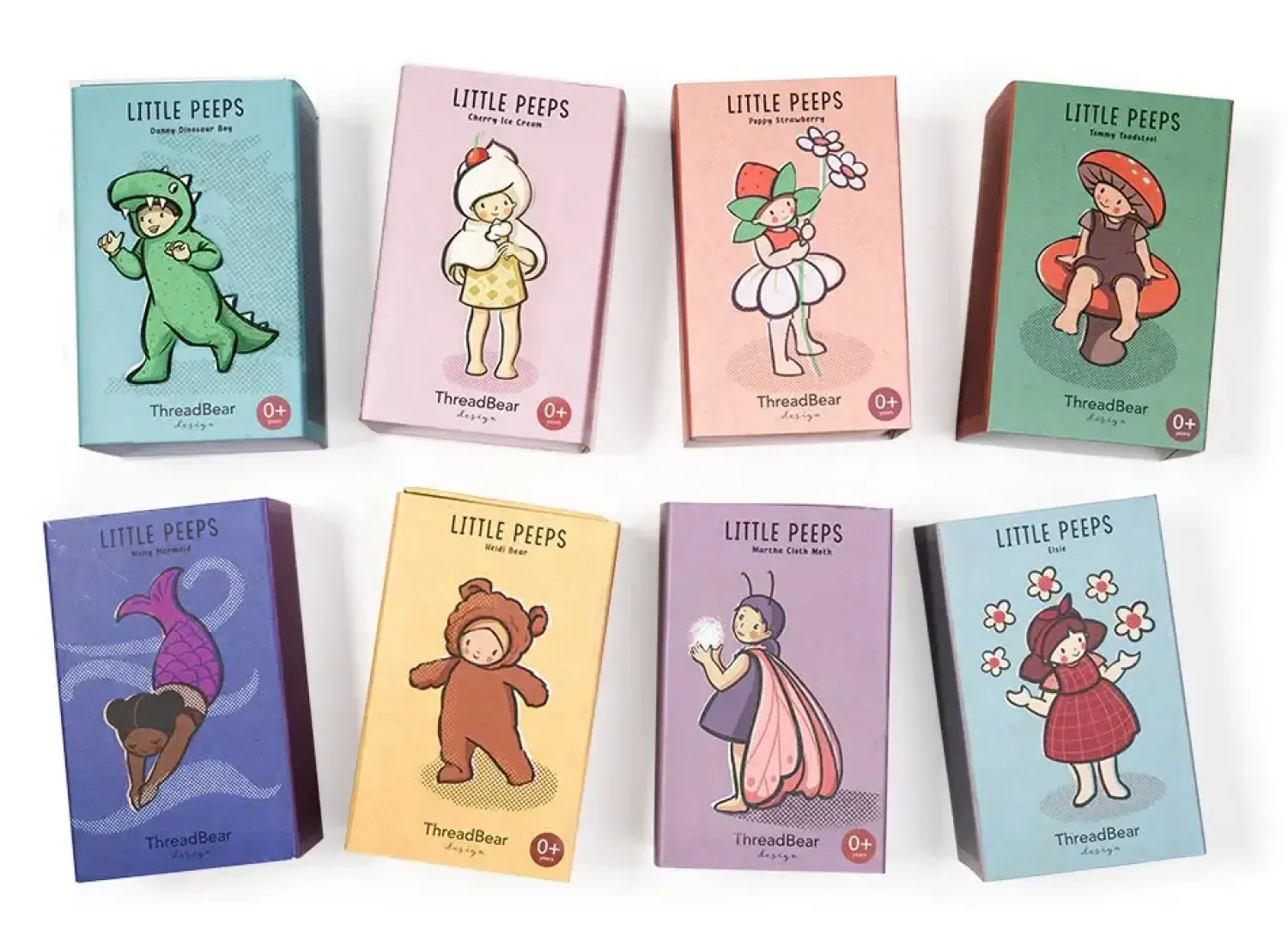 ThreadBear Design Laleczka w pudełku - Dinozaur Danny