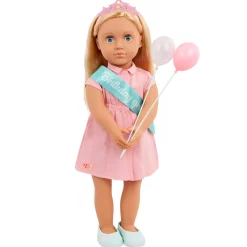 OurGeneration Lalka BRENNA 46cm - Blondynka z balonikami