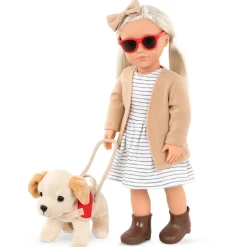 OurGeneration Lalka MARLOW 46cm – niewidoma z psem przewodnikiem