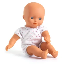 Djeco Lalka MINI BARBARA w materiałowym koszu