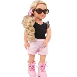 OurGeneration Lalka STELLA 46cm z dodatkowymi ubrankami i akcesoriami - elegancki zestaw prezentowy
