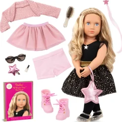 OurGeneration Lalka STELLA 46cm z dodatkowymi ubrankami i akcesoriami - elegancki zestaw prezentowy