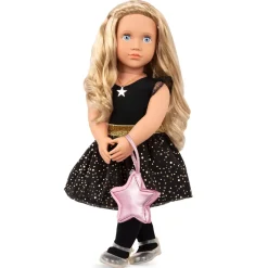 OurGeneration Lalka STELLA 46cm z dodatkowymi ubrankami i akcesoriami - elegancki zestaw prezentowy