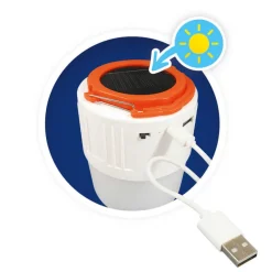 Buki Lampka solarna - Latarka Bluetooth na kemping