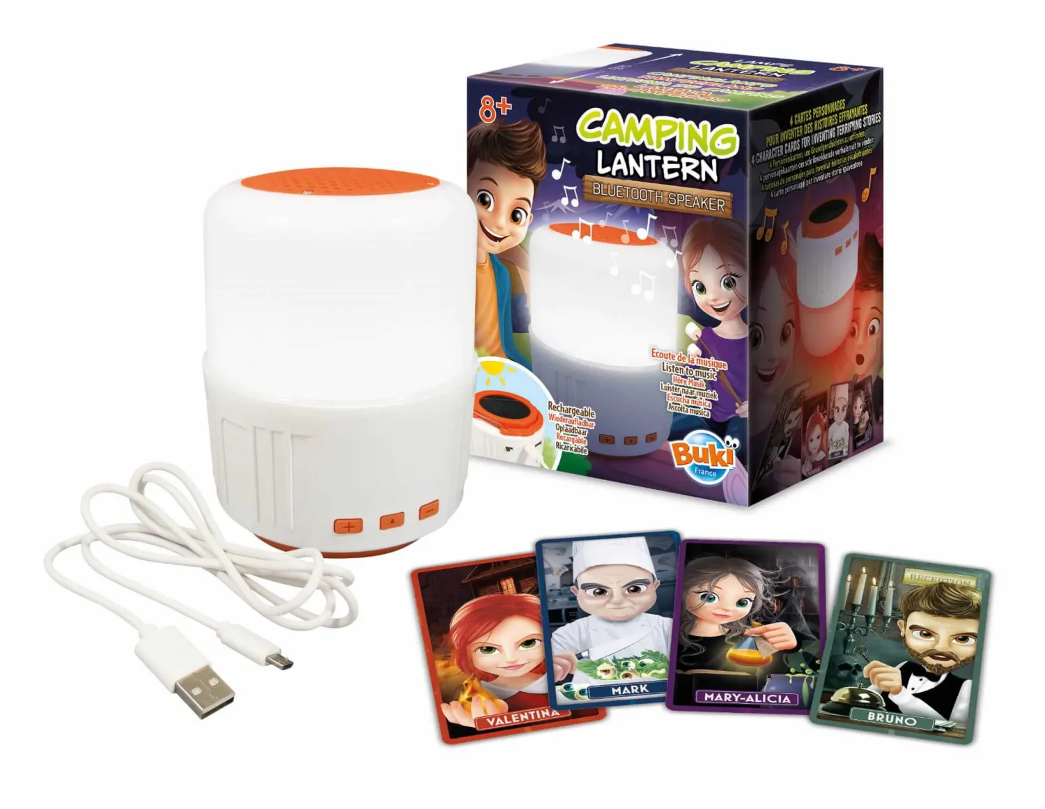 Buki Lampka solarna - Latarka Bluetooth na kemping