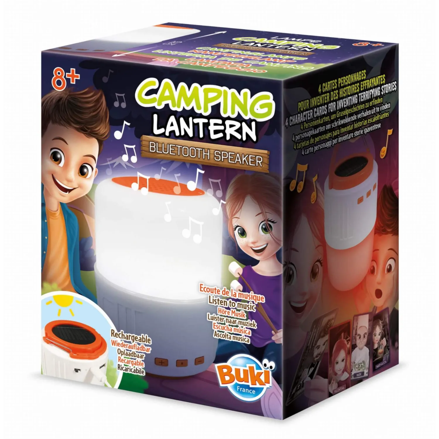 Buki Lampka solarna - Latarka Bluetooth na kemping