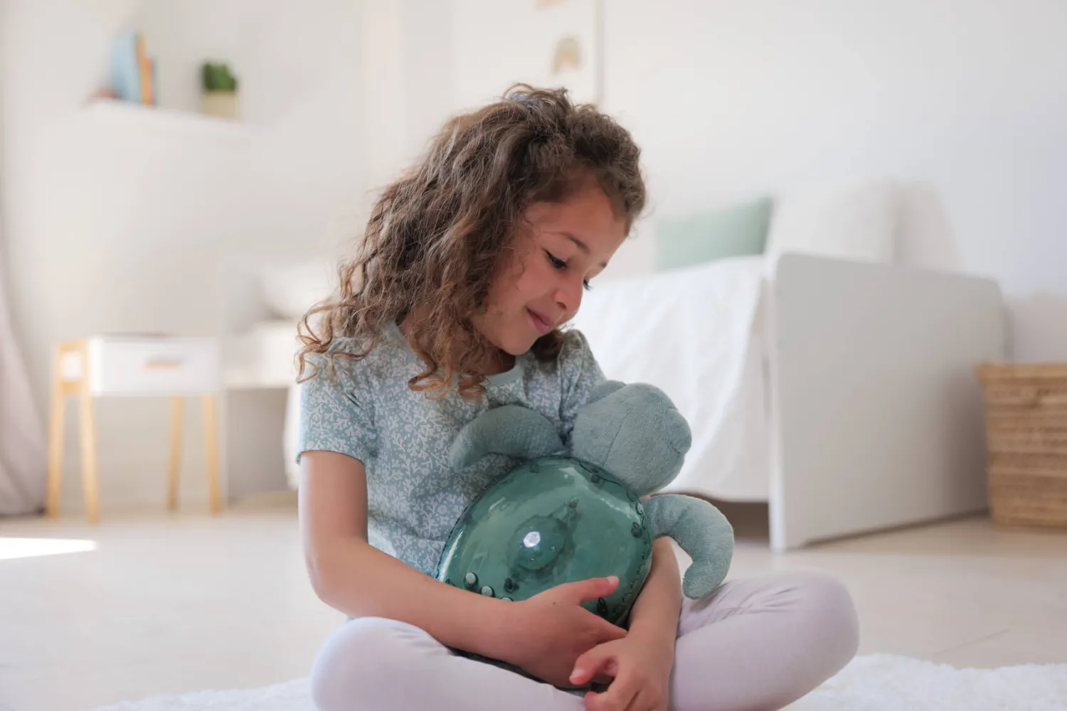 Dzieci Cloud b Lampka Tranquil Turtle Ocean Eco - żółw zielony