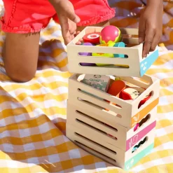 B.Toys Little Foodie Groups – drewniane skrzyneczki z produktami spożywczymi