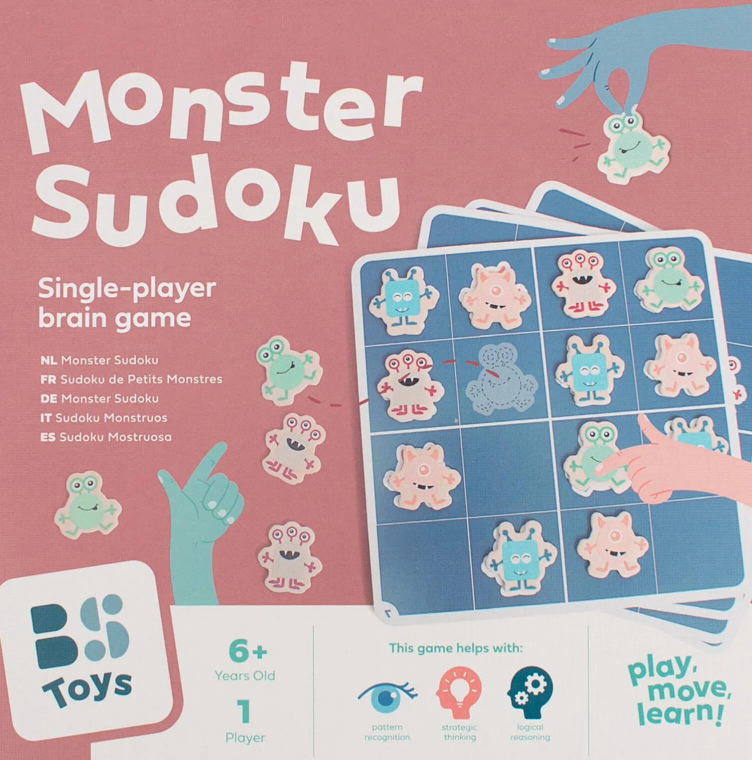 BS Toys Logiczna gra planszowa, Monster Sudoku