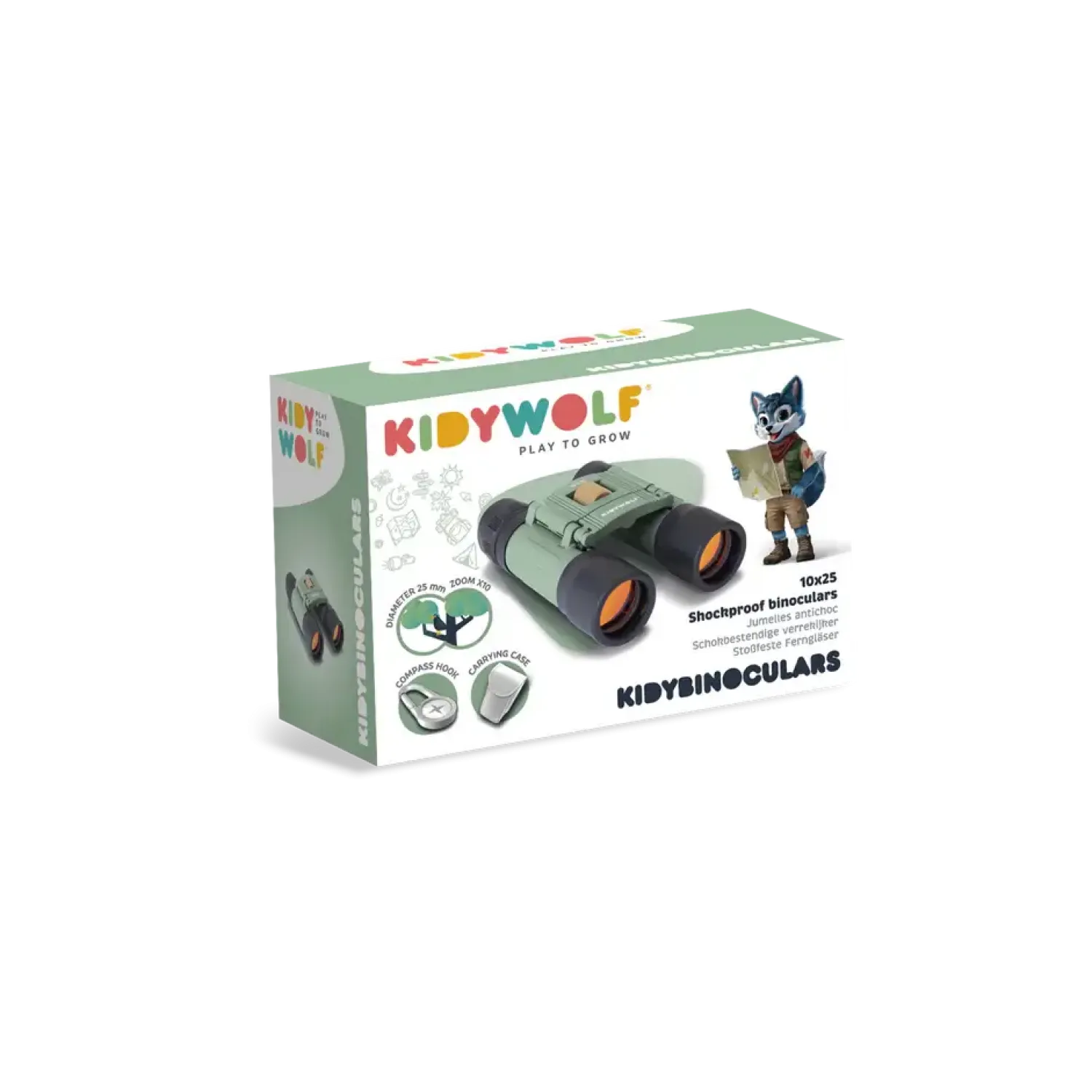 Kidywolf Lornetka KIDYBINOCULAR GREEN