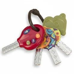 B.Toys LucKeys – zestaw kluczy samochodowych z pilotem CZERWONY