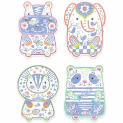 Djeco Magiczne kolorowanki - DZIKIE ZWIERZĘTA