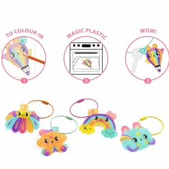 Djeco Magiczny plastik BRELOCZKI KAWAII 6+