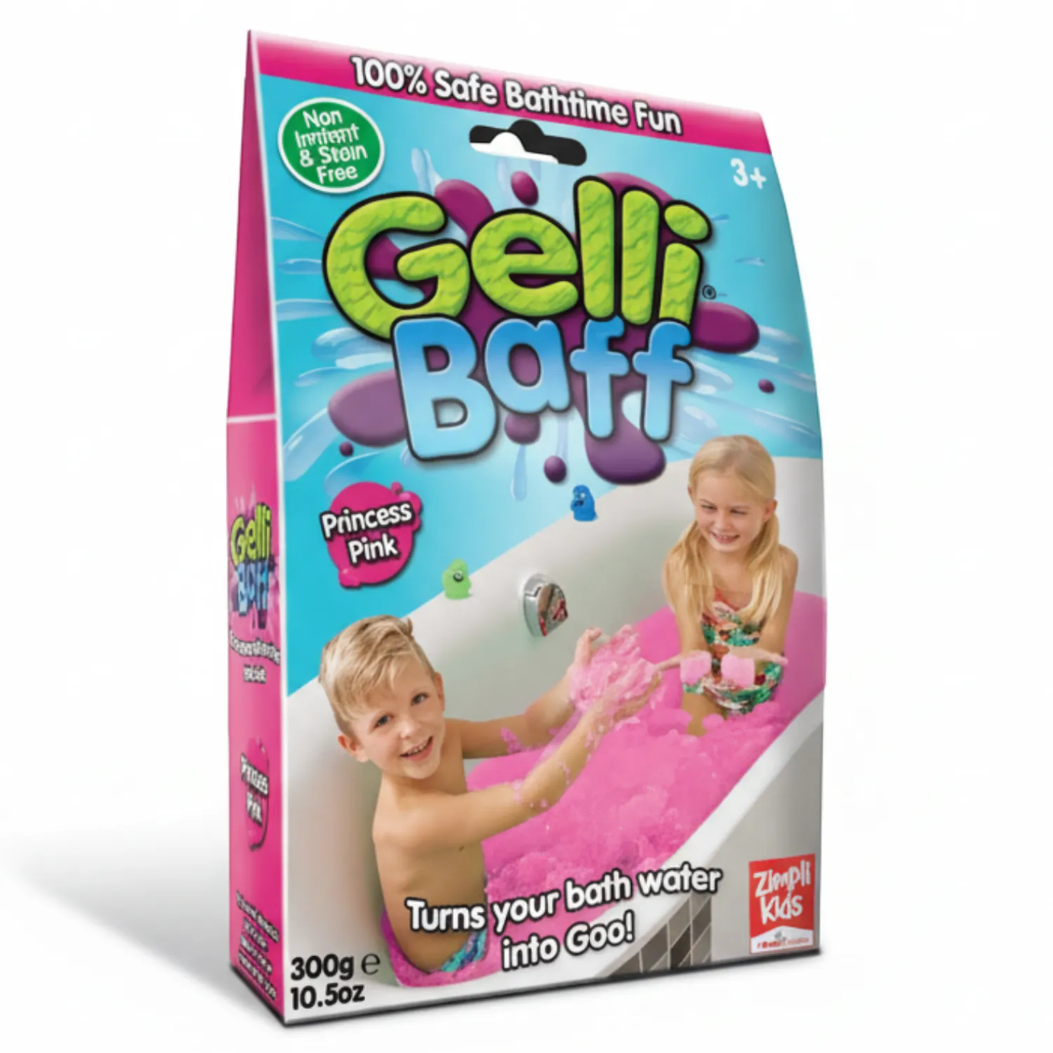 Zimpli Kids Magiczny proszek do kąpieli Gelli Baff - różowy, 300 g